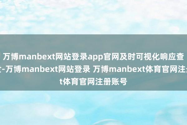 万博manbext网站登录app官网及时可视化响应查验逝世-万博manbext网站登录 万博manbext体育官网注册账号
